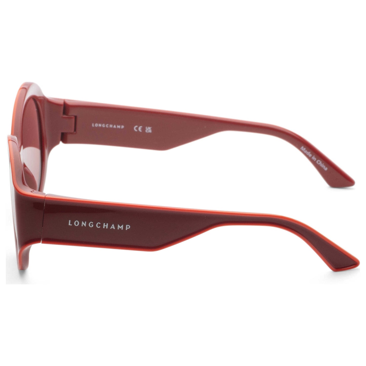 Left view of Longchamp Women's Sunglasses LO758S-600-53