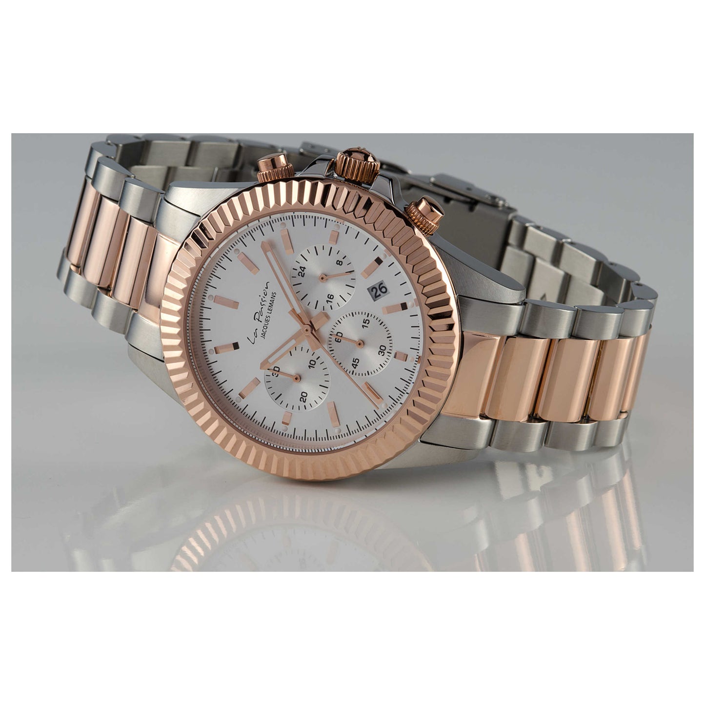 Left view of Jacques Lemans La Passion Unisex Quartz Watch LP-111H