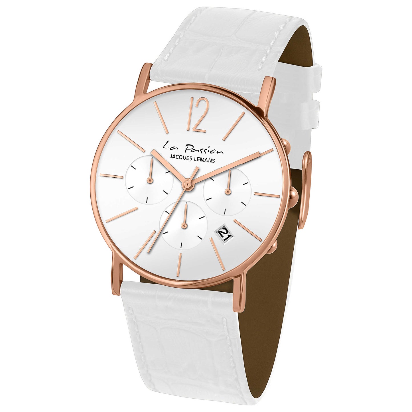 Front view of Jacques Lemans La Passion Unisex Quartz Watch LP-123M