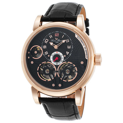 Front view of Lucien Piccard Cosmos Men's Automatic Watch LP-15071-RG-01