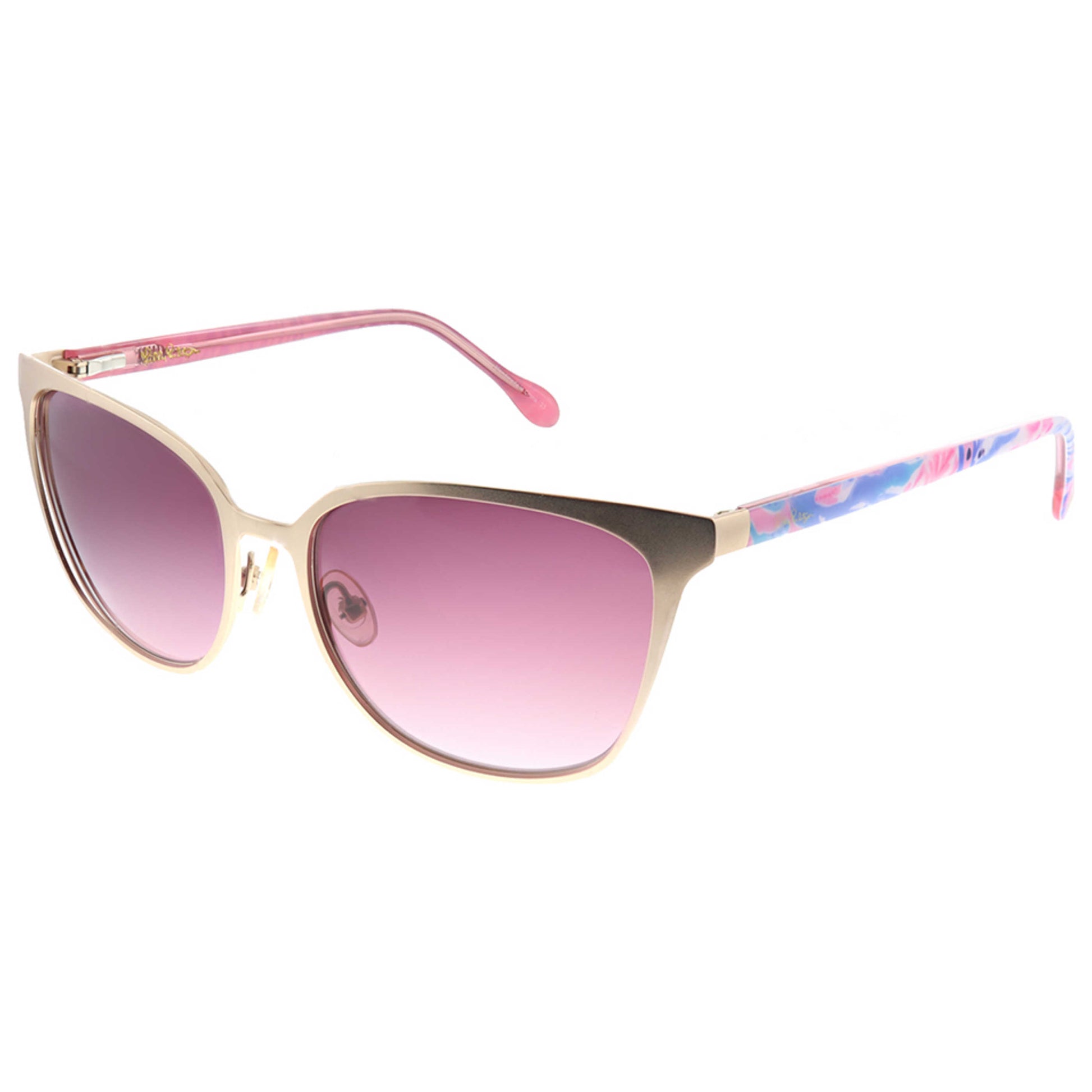 Front view of Lilly Pulitzer Sheba Women's Sunglasses LP-Sheba-YG