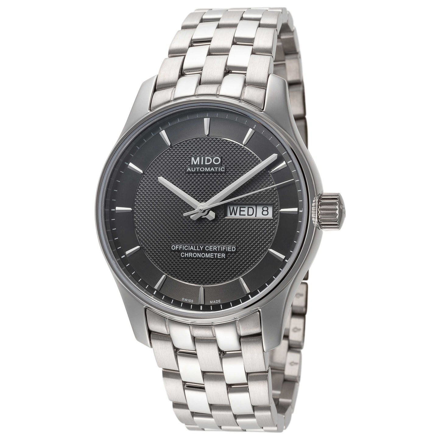 Front view of Mido Belluna Clou De Paris Men's Automatic Watch M0014311106192