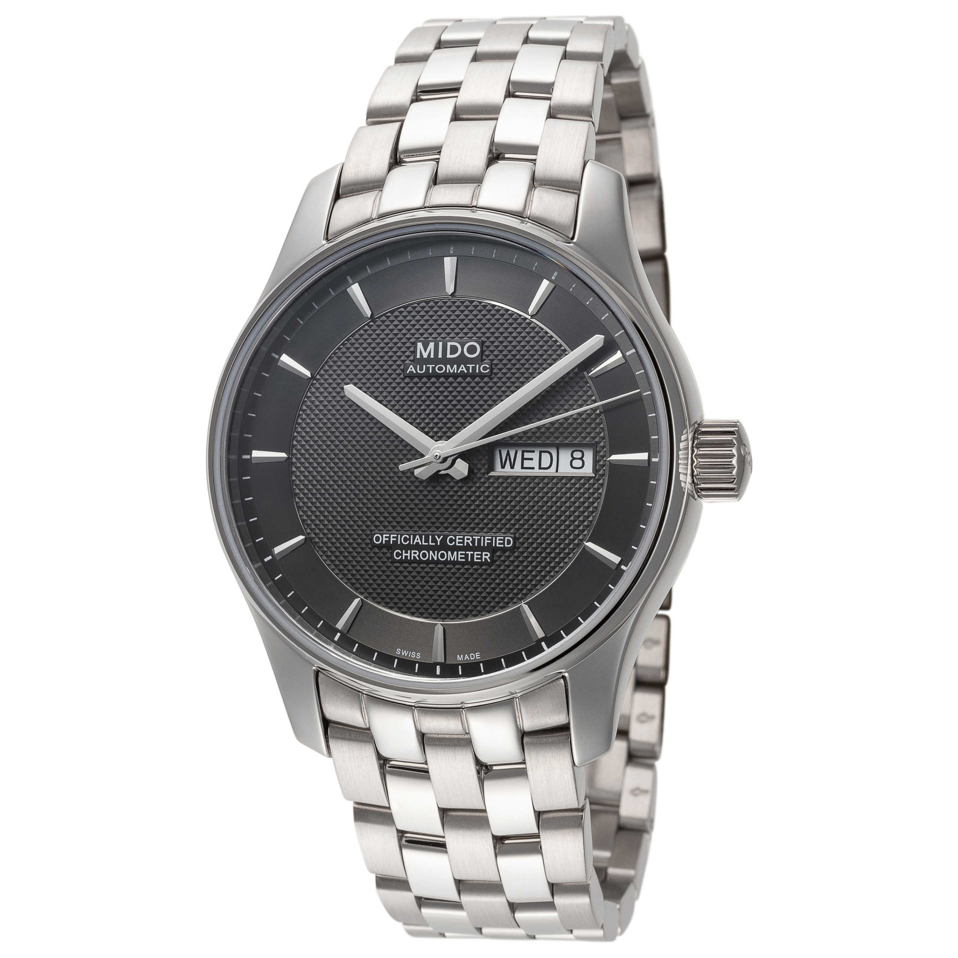 Front view of Mido Belluna Clou De Paris Men's Automatic Watch M0014311106192