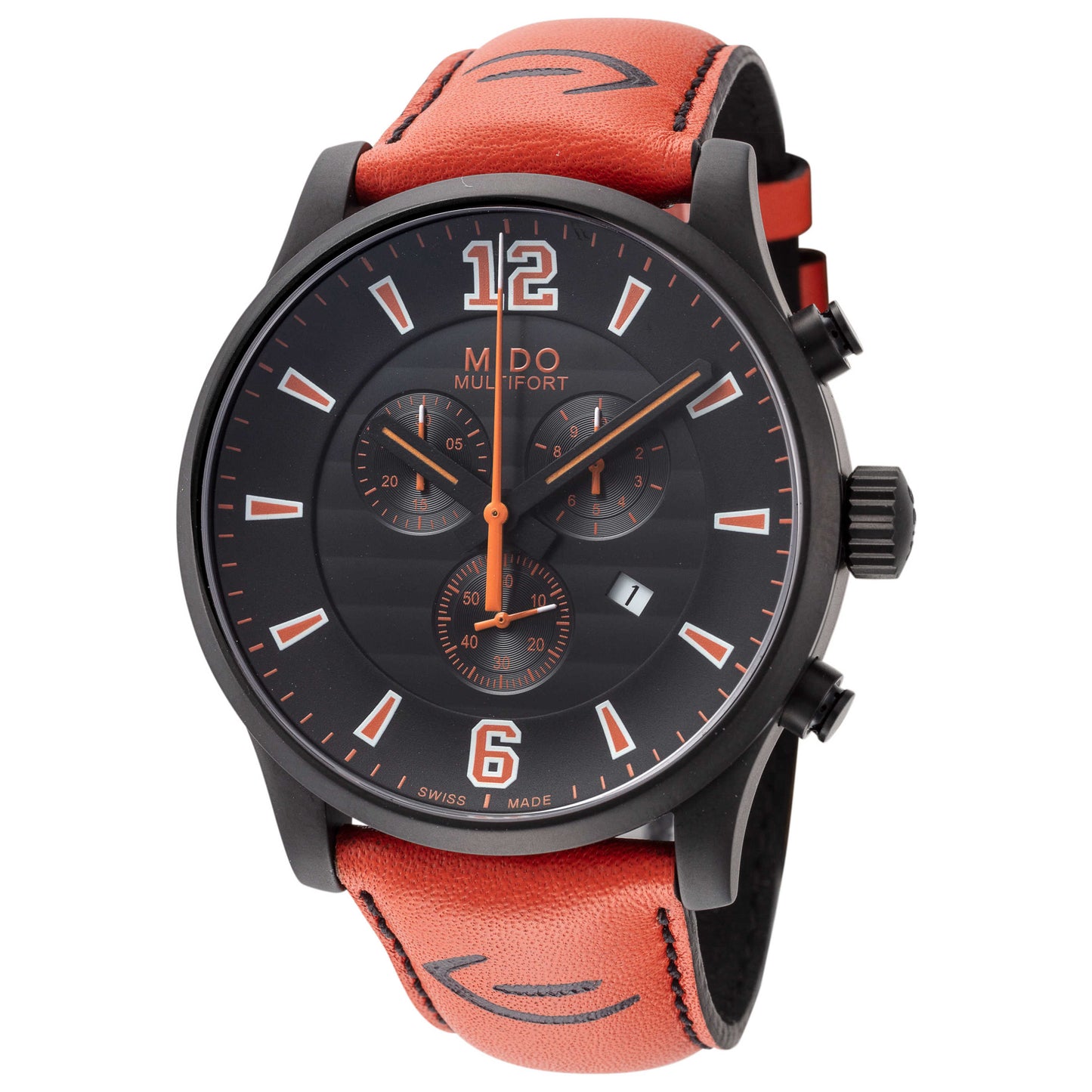 Front view of Mido Multifort Men's Quartz Watch M0054173705000