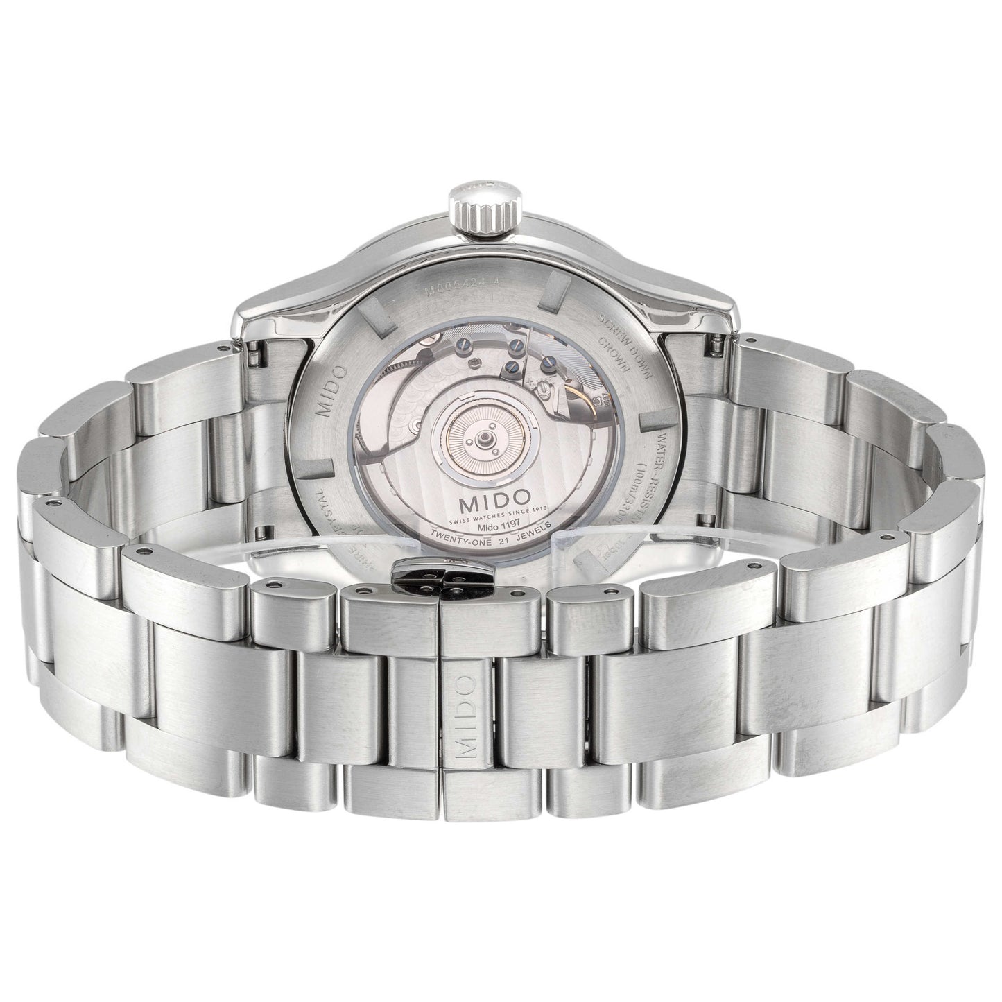 Back view of Mido Multifort Men's Automatic Watch M0054241105202