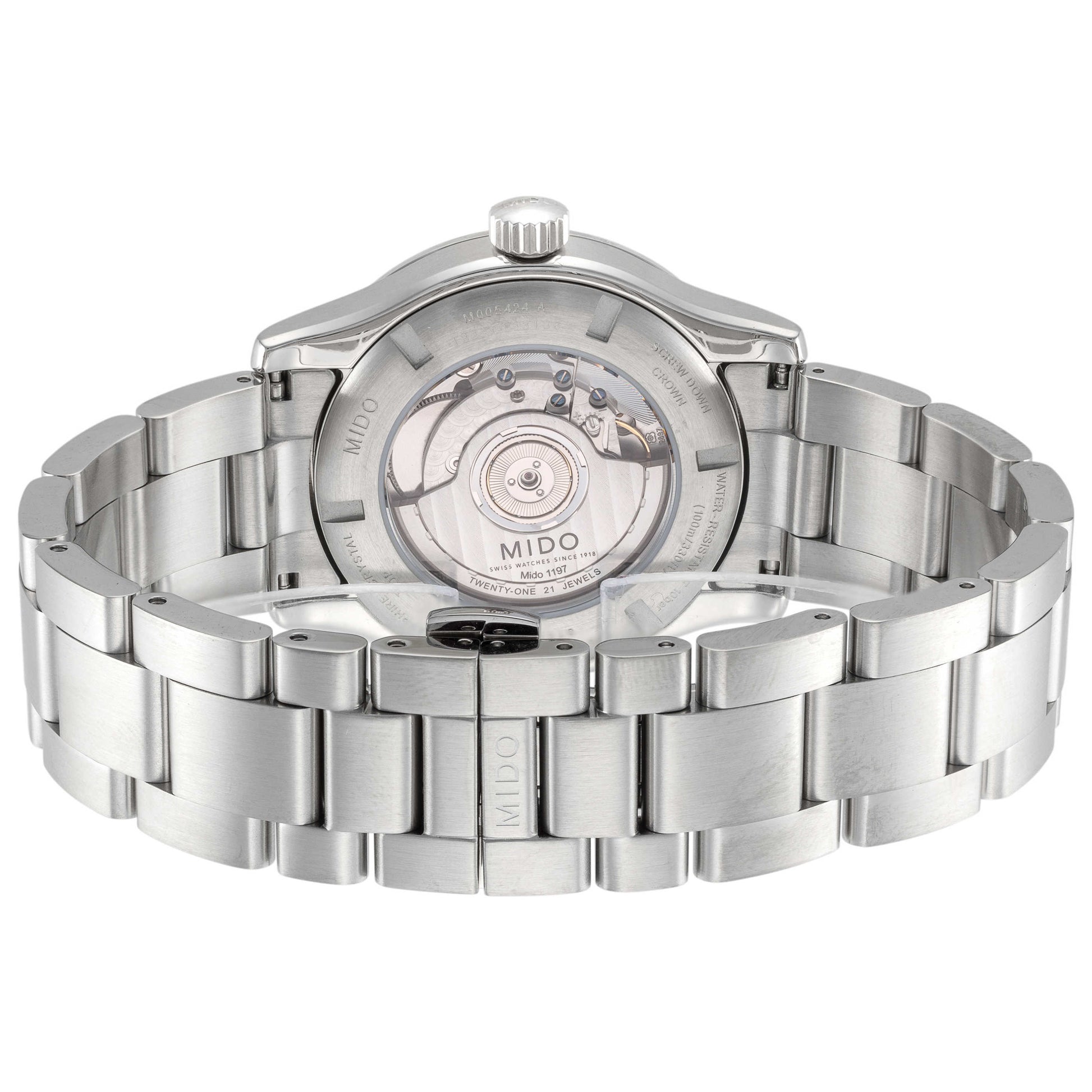 Back view of Mido Multifort Men's Automatic Watch M0054241105202