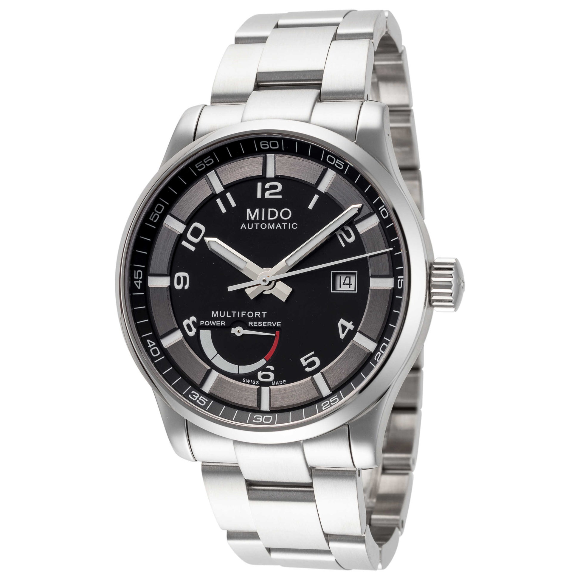 Front view of Mido Multifort Men's Automatic Watch M0054241105202