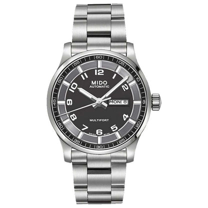 Front view of Mido Multifort Men's Automatic Watch M0054301108280
