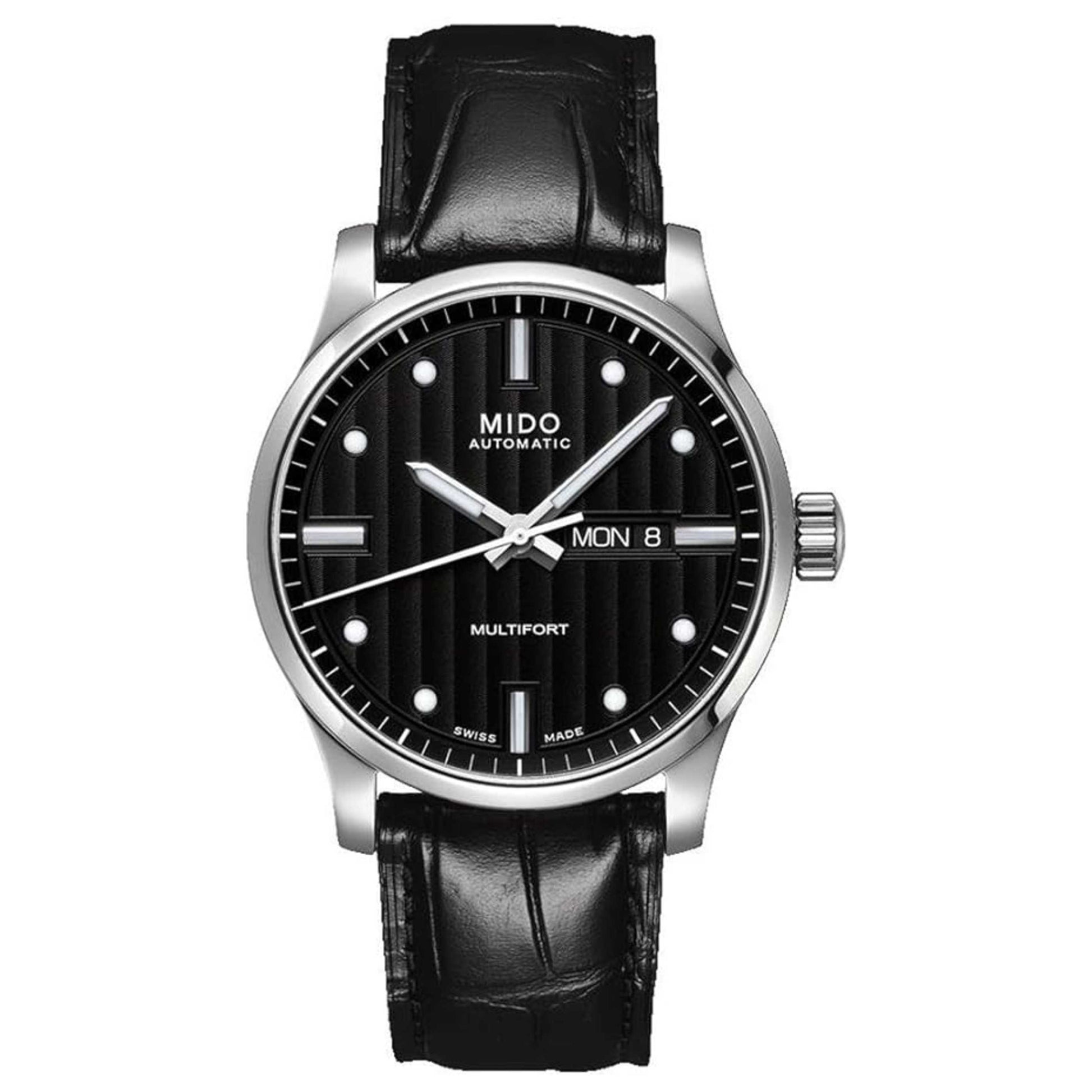 Front view of Mido Multifort Men's Automatic Watch M0054301603181