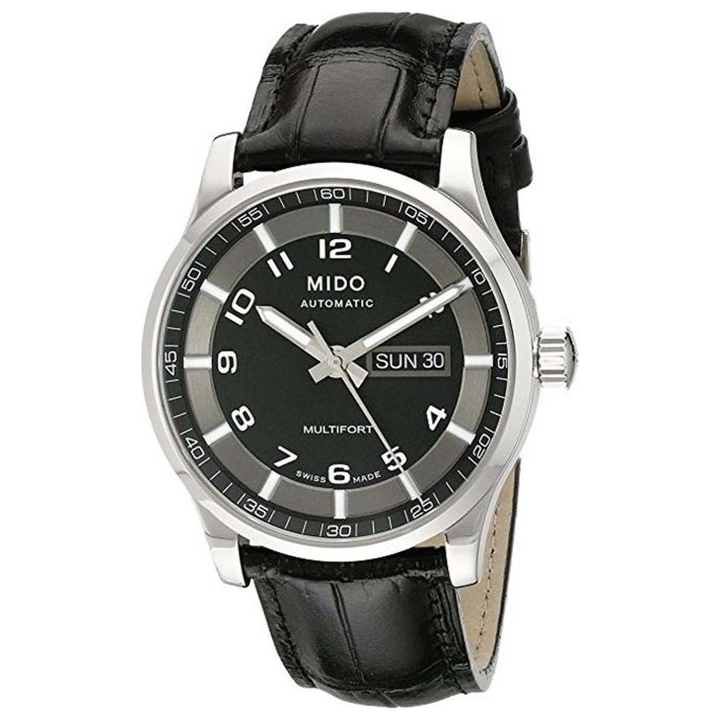 Front view of Mido Multifort Men's Automatic Watch M0054301605280