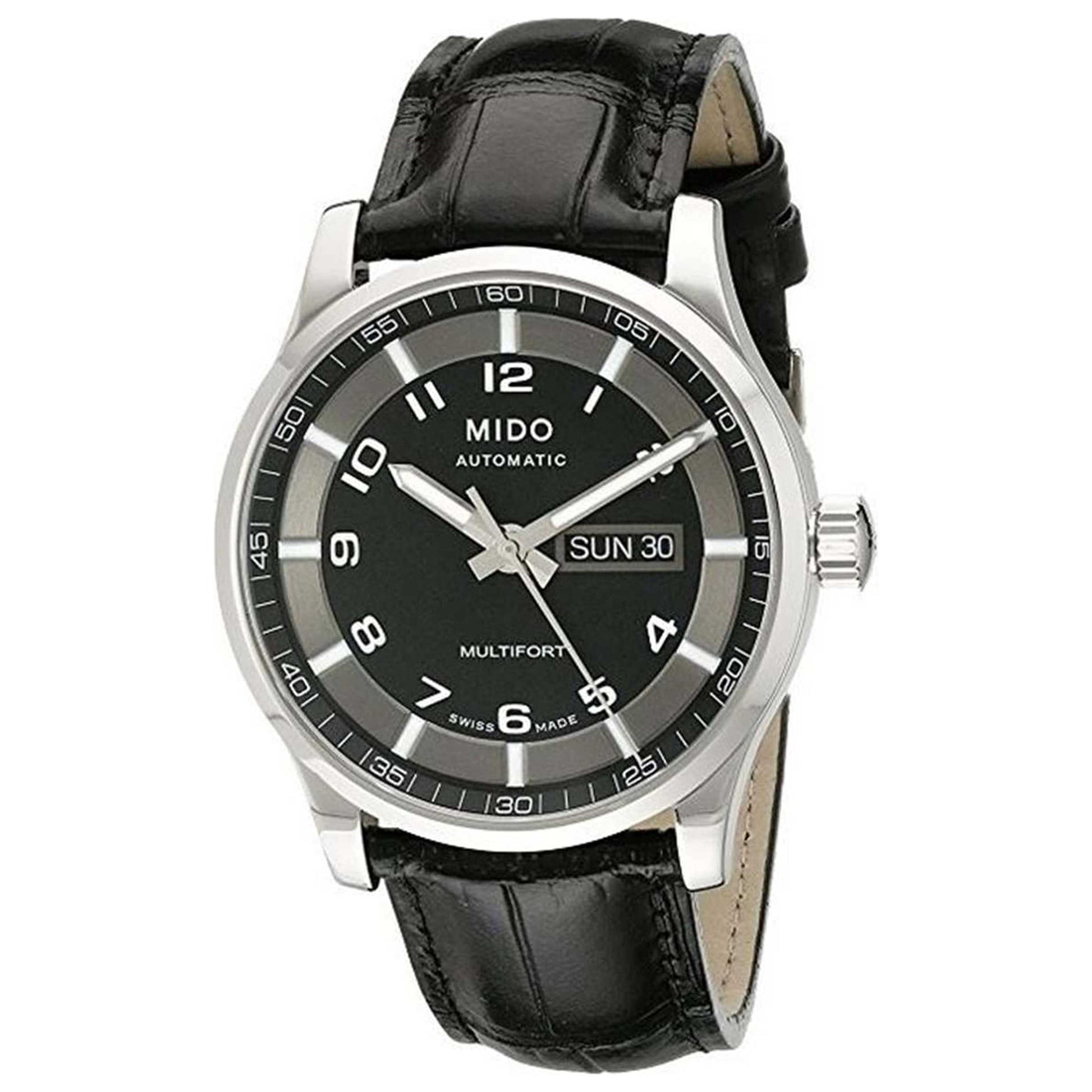 Front view of Mido Multifort Men's Automatic Watch M0054301605280