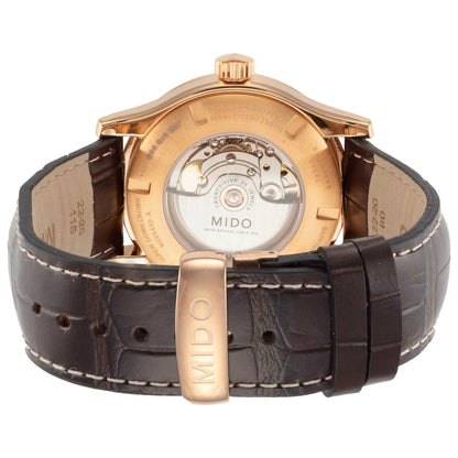 Back view of Mido Multifort Men's Automatic Watch M0054303603180