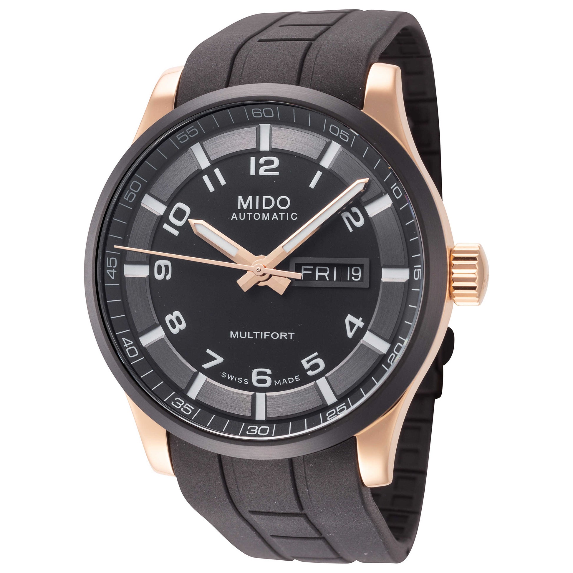 Front view of Mido Multifort Men's Automatic Watch M0054303705780