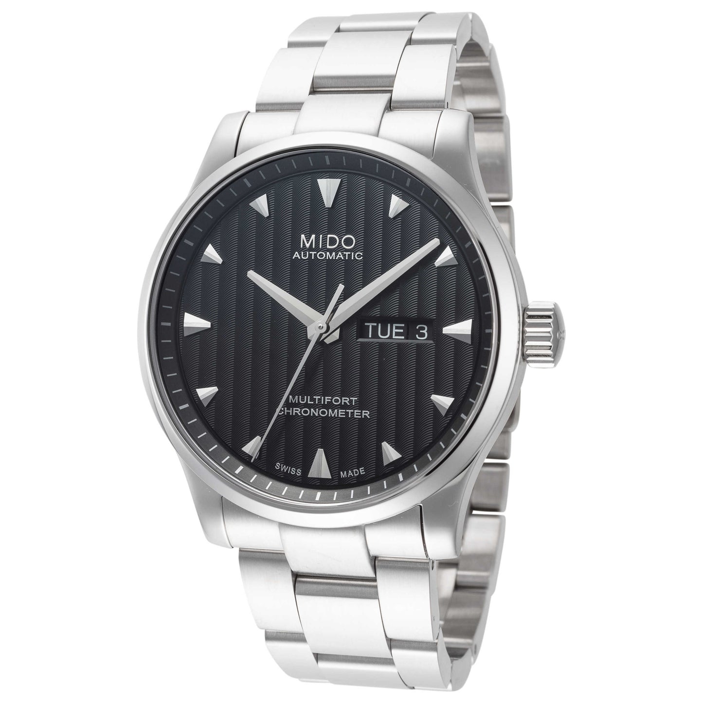 Front view of Mido Multifort Men's Automatic Watch M0054311144100