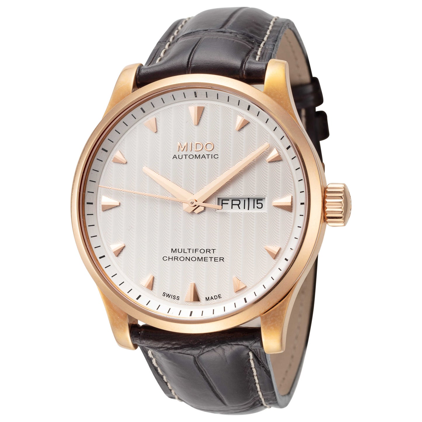 Front view of Mido Multifort Men's Automatic Watch M0054313603100