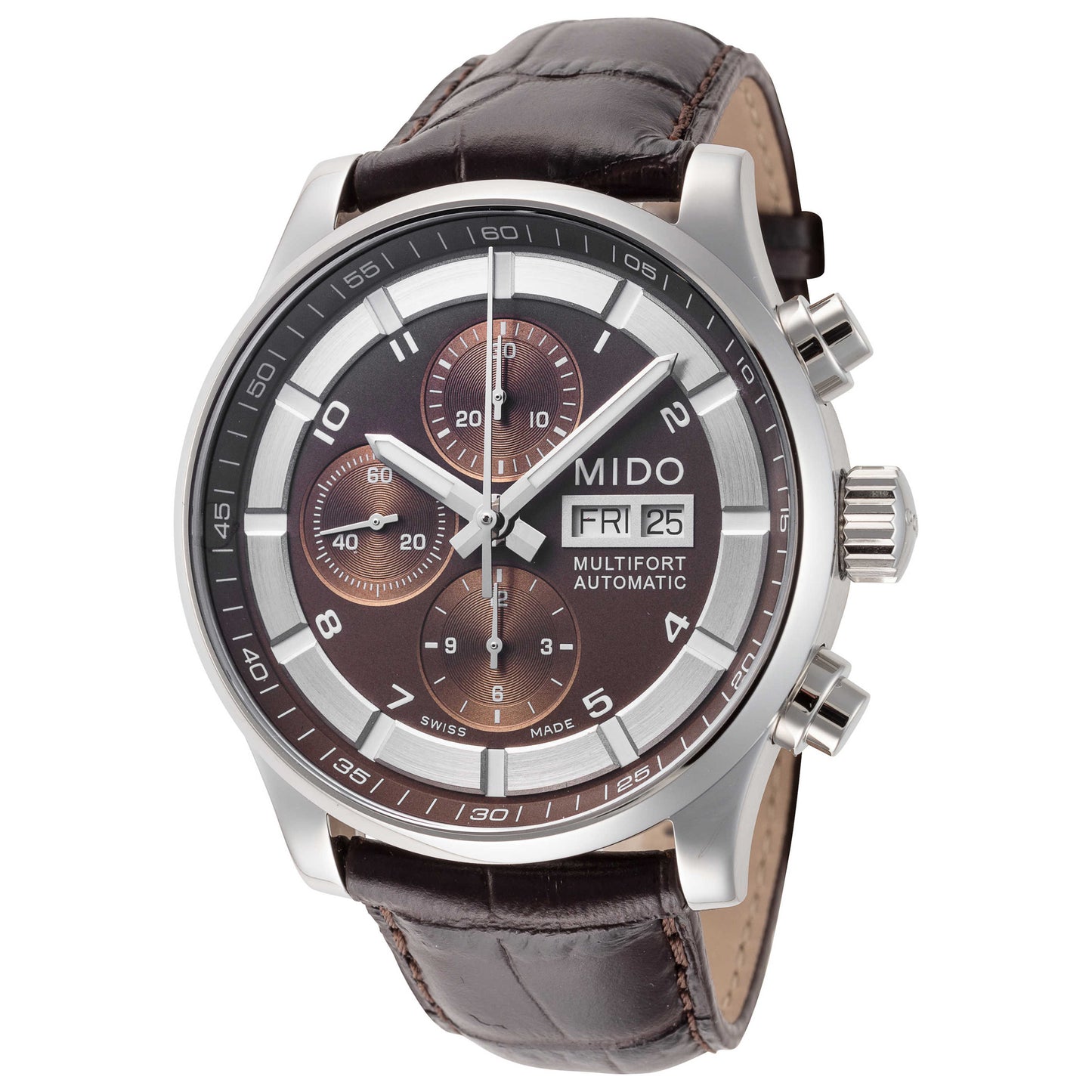 Front view of Mido Multifort Men's Automatic Watch M0056141629212