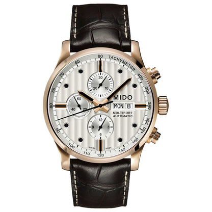 Front view of Mido Mutlifort Men's Automatic Watch M0056143603100