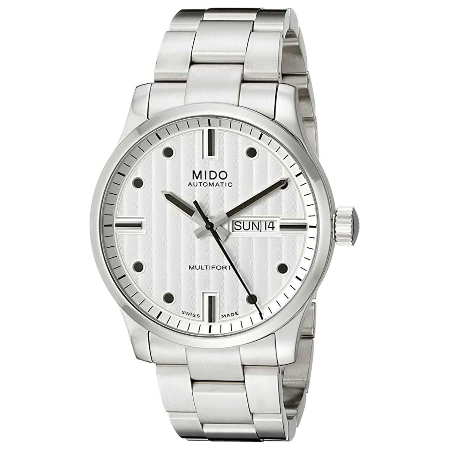 Front view of Mido Multifort Men's Automatic Watch M0058301103180