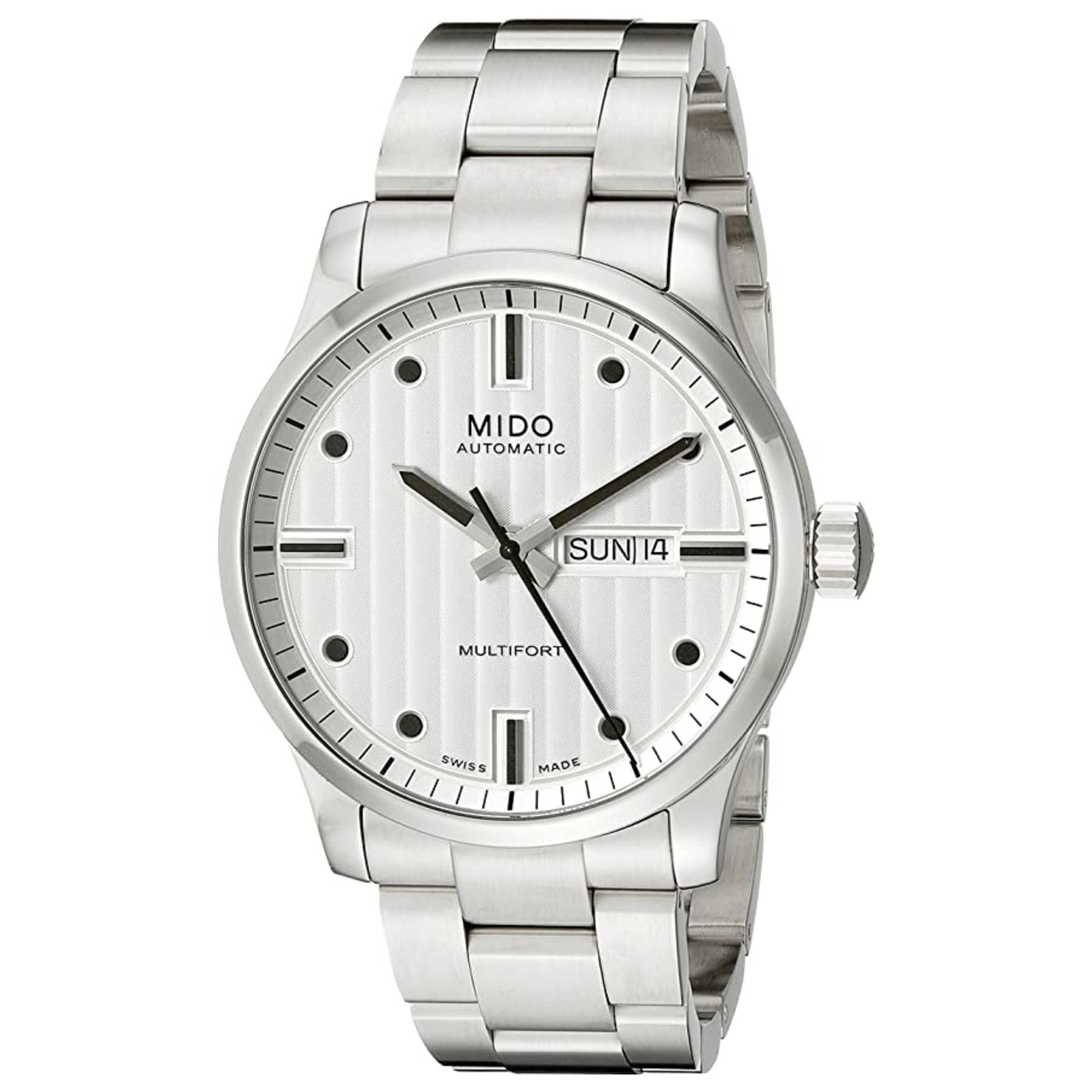 Front view of Mido Multifort Men's Automatic Watch M0058301103180