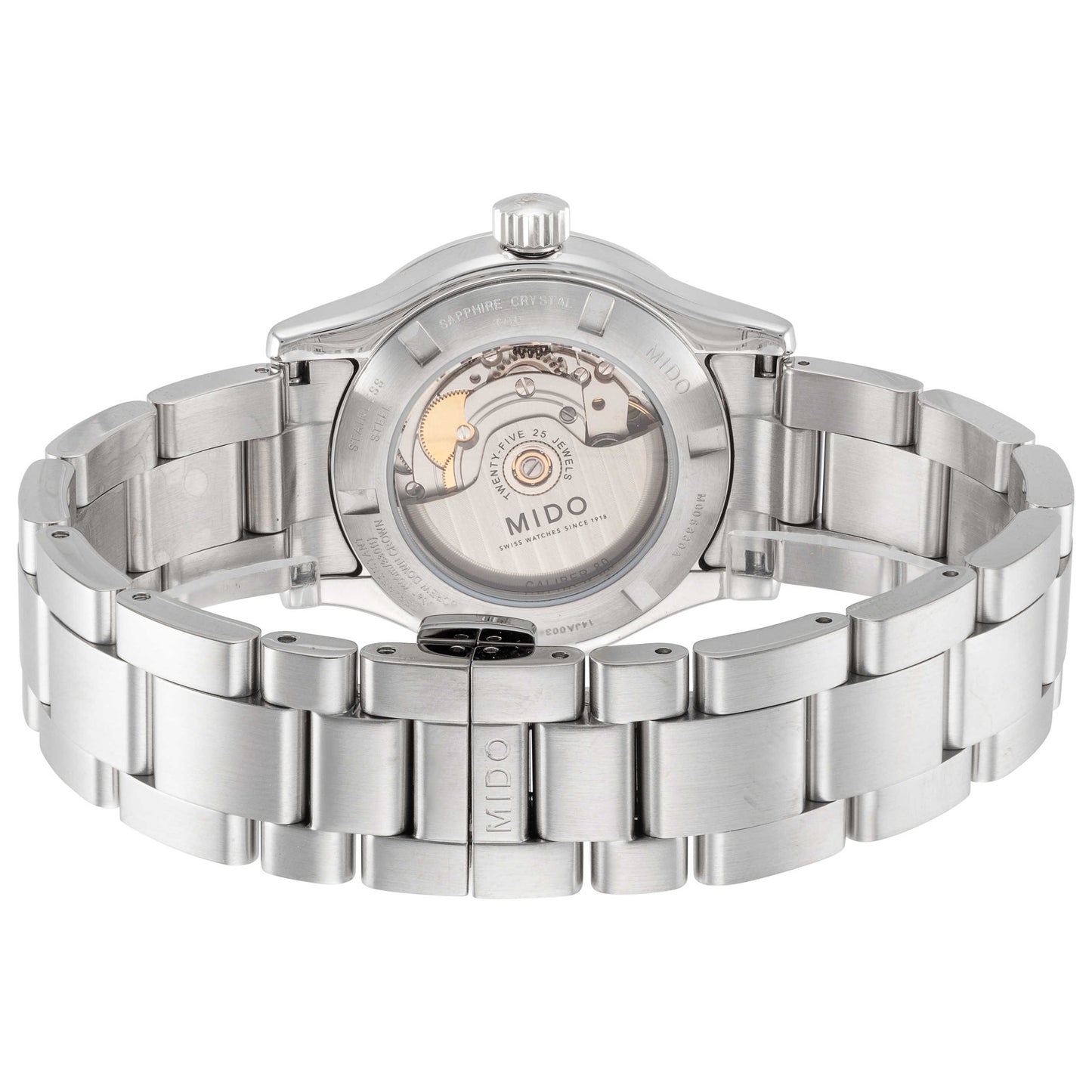Back view of Mido Multifort Men's Automatic Watch M0058301105180
