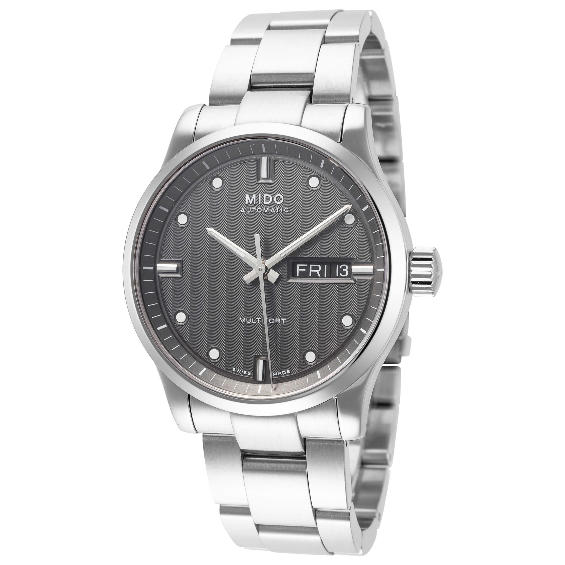 Front view of Mido Multifort Men's Automatic Watch M0058301106180