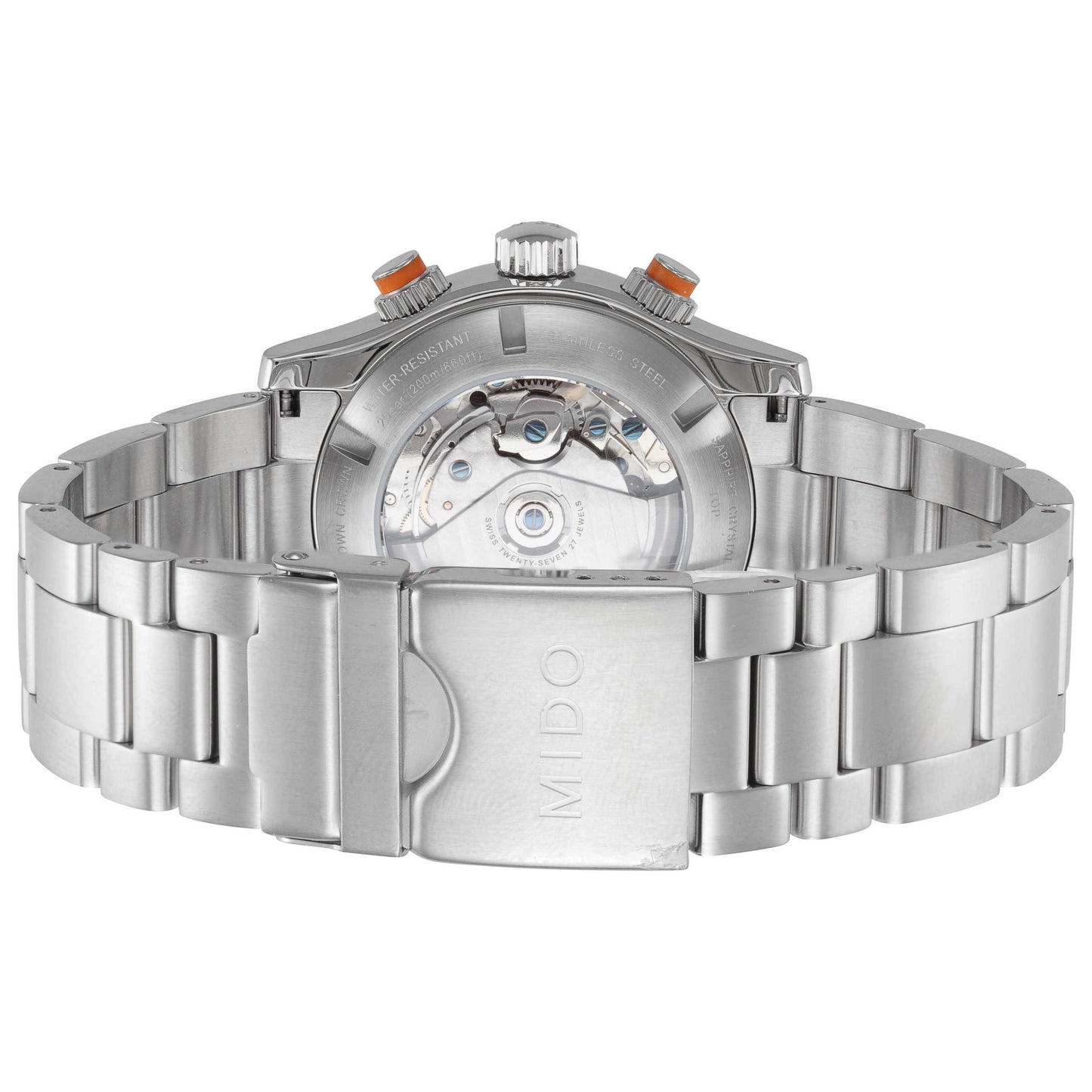 Back view of Mido Multifort Men's Automatic Watch M0059141106000