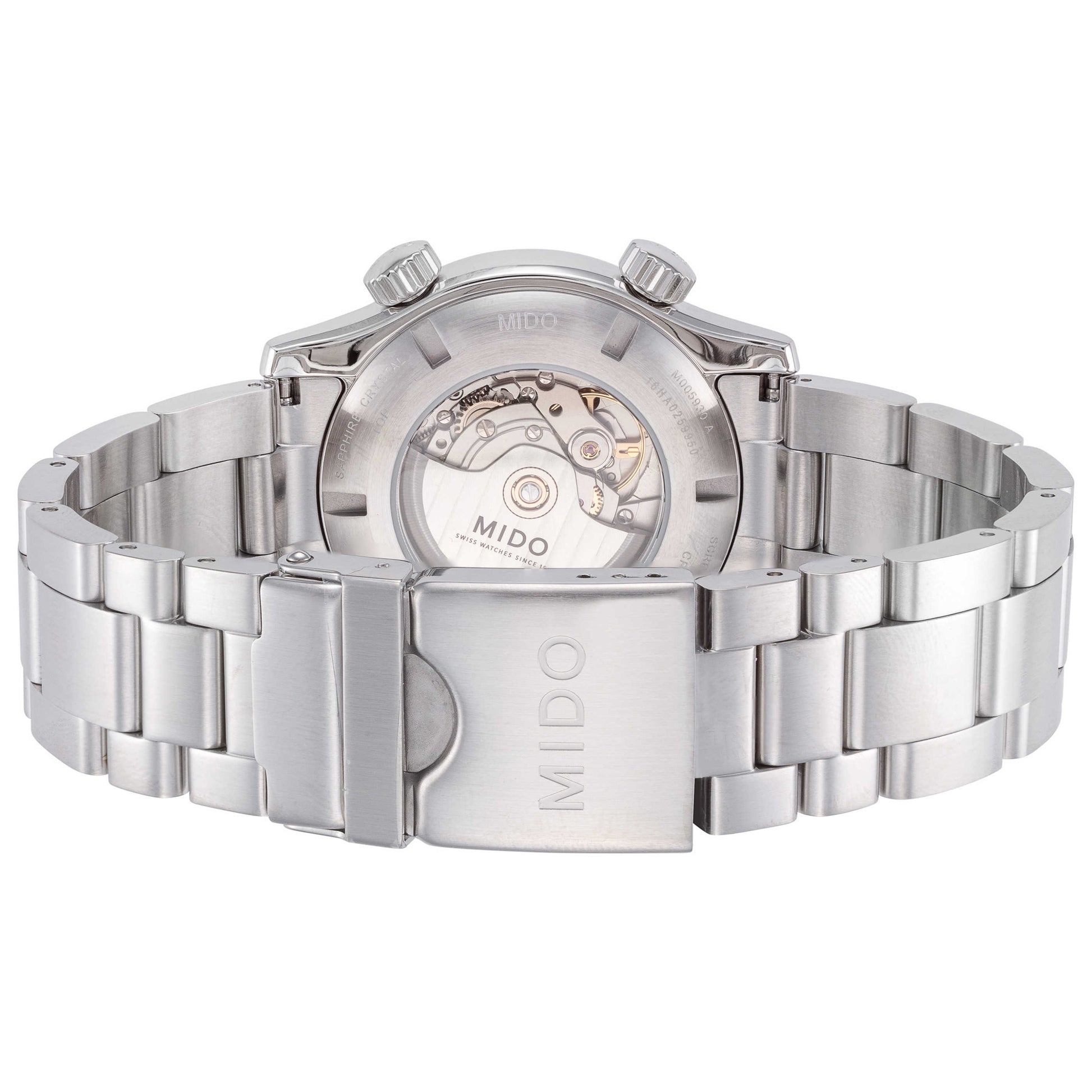 Back view of Mido Multifort Men's Automatic Watch M0059301106080