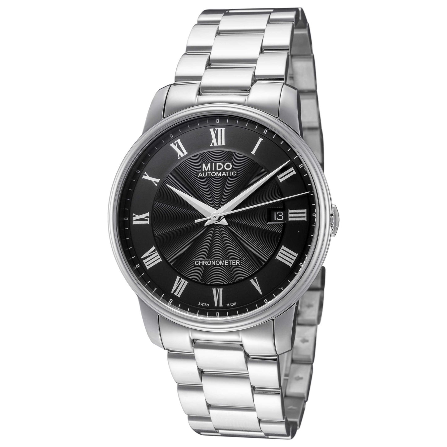 Front view of Mido Baroncelli III Men's Automatic Watch M0104081105300