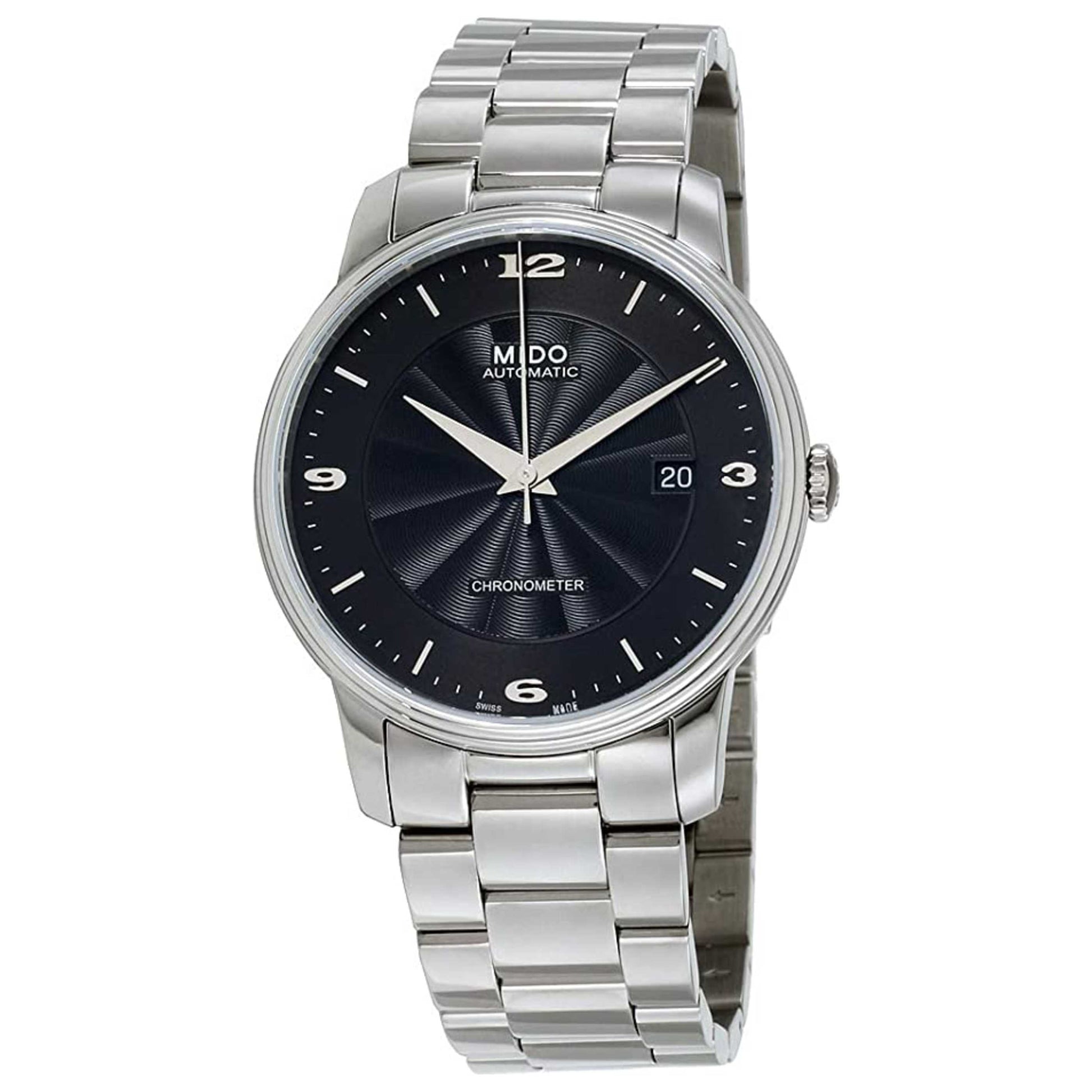 Front view of Mido Baroncelli Men's Automatic Watch M0104081105700