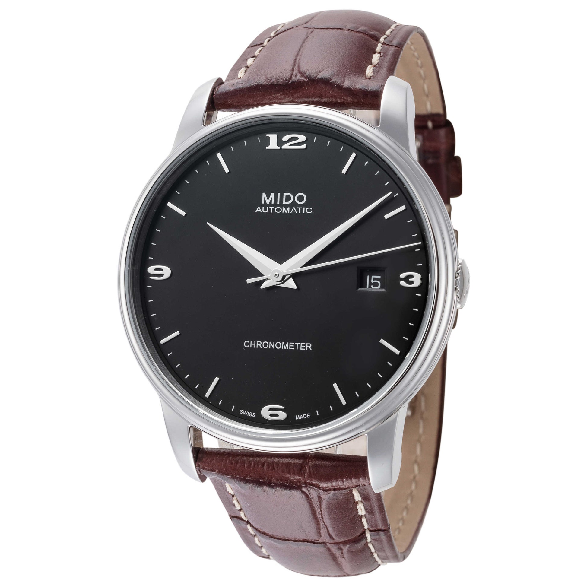 Front view of Mido Baroncelli Men's Automatic Watch M0104081605110