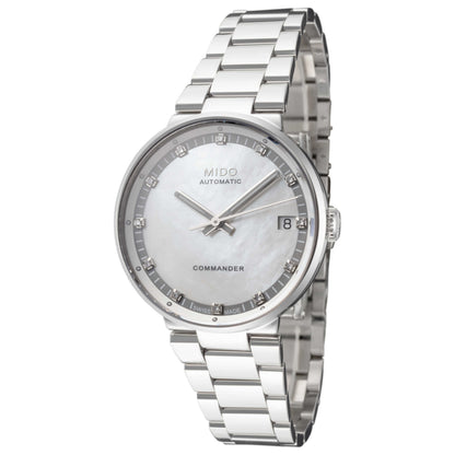 Front view of Mido Commander II Women's Automatic Watch M0142071111600