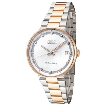 Front view of Mido Commander II Women's Automatic Watch M0142072211680