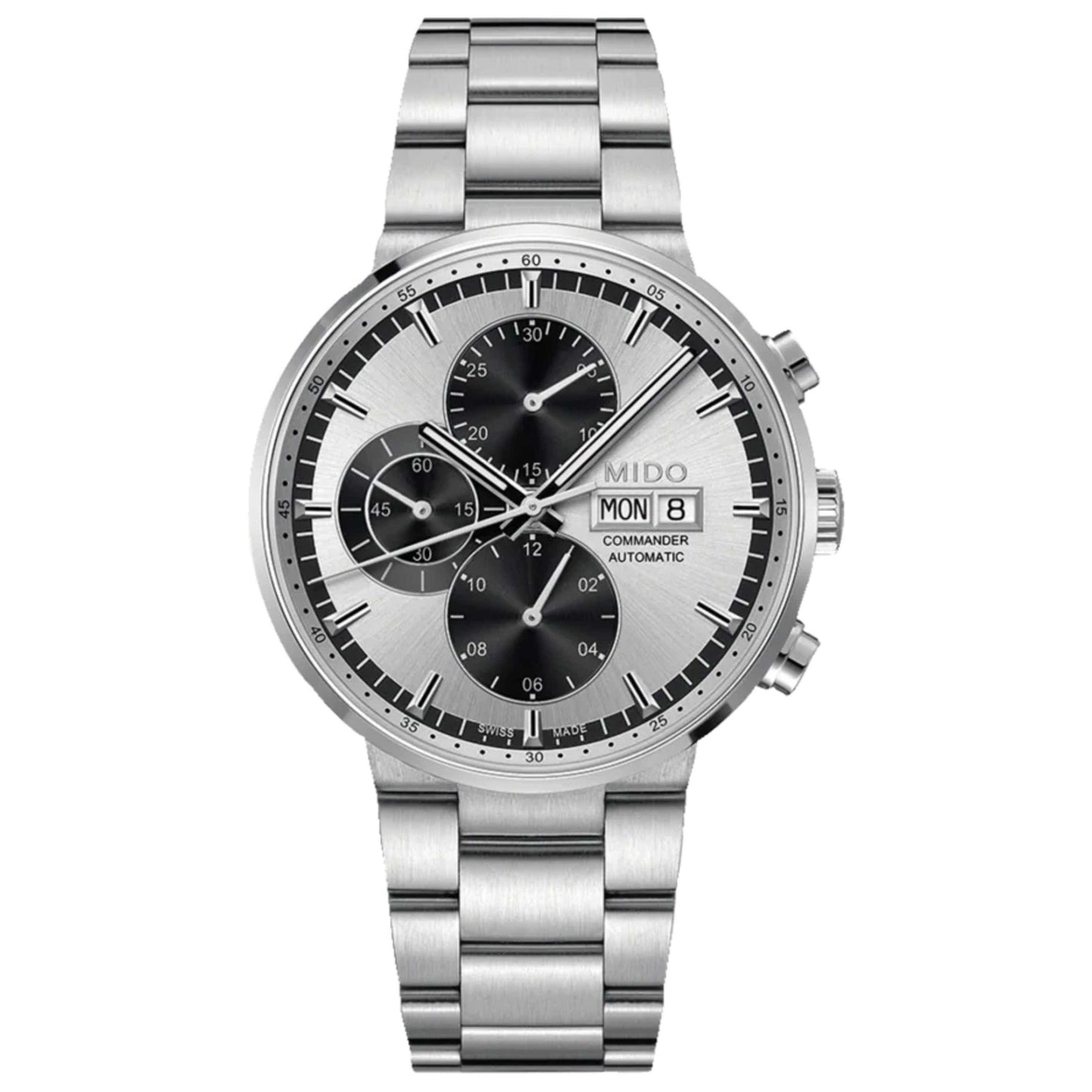 Front view of Mido Commander II Men's Automatic Watch M0144141103109