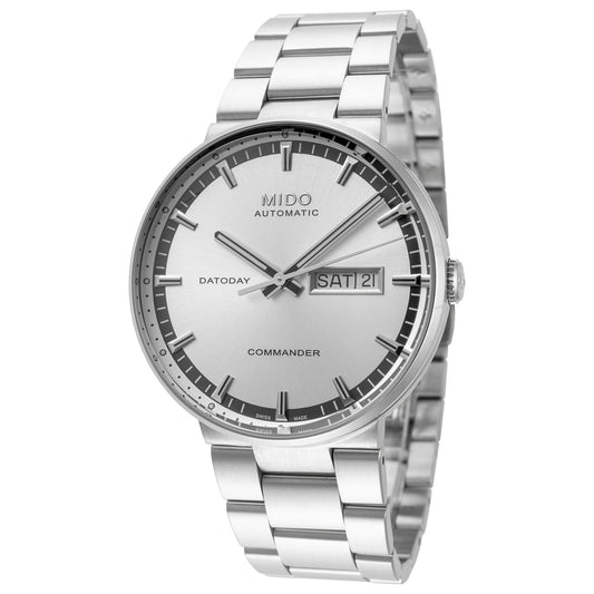 Front view of Mido Commander Men's Automatic Watch M0144301103180