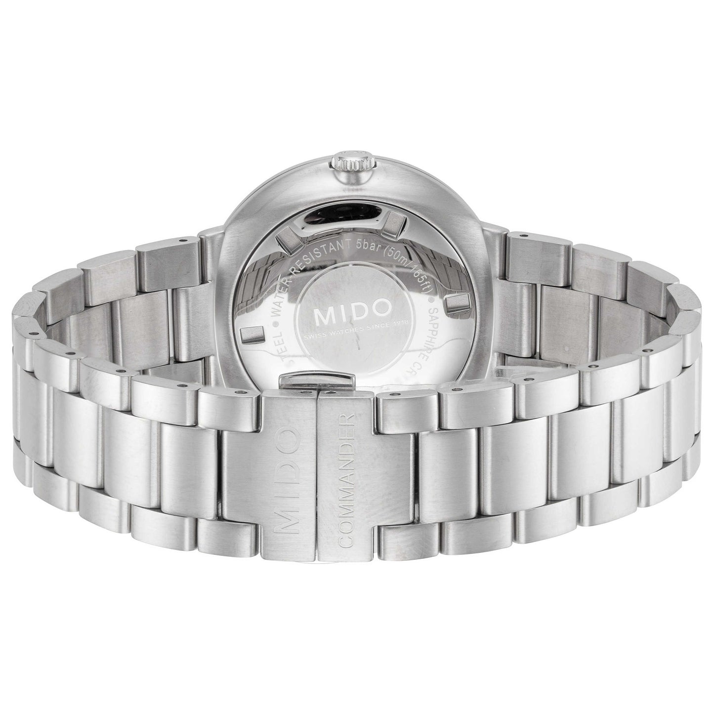 Back view of Mido Commander II Men's Automatic Watch M0144301105180