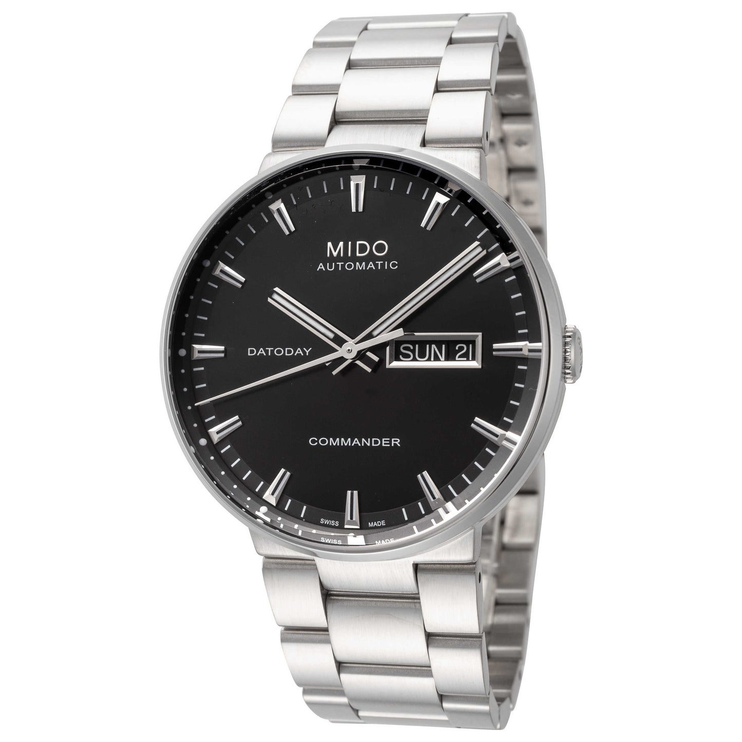 Front view of Mido Commander II Men's Automatic Watch M0144301105180