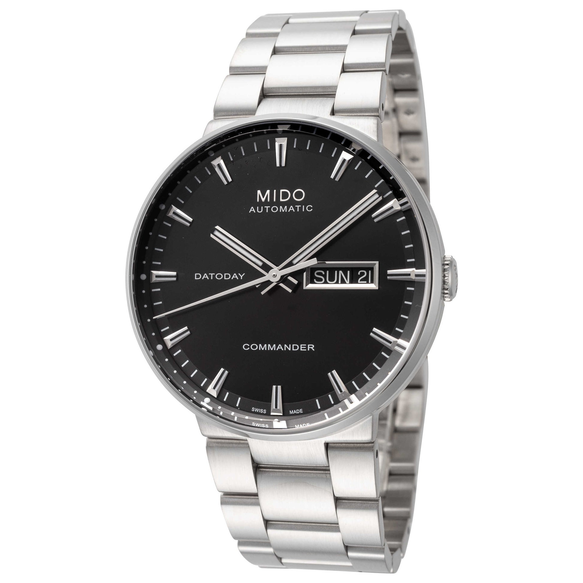 Front view of Mido Commander II Men's Automatic Watch M0144301105180