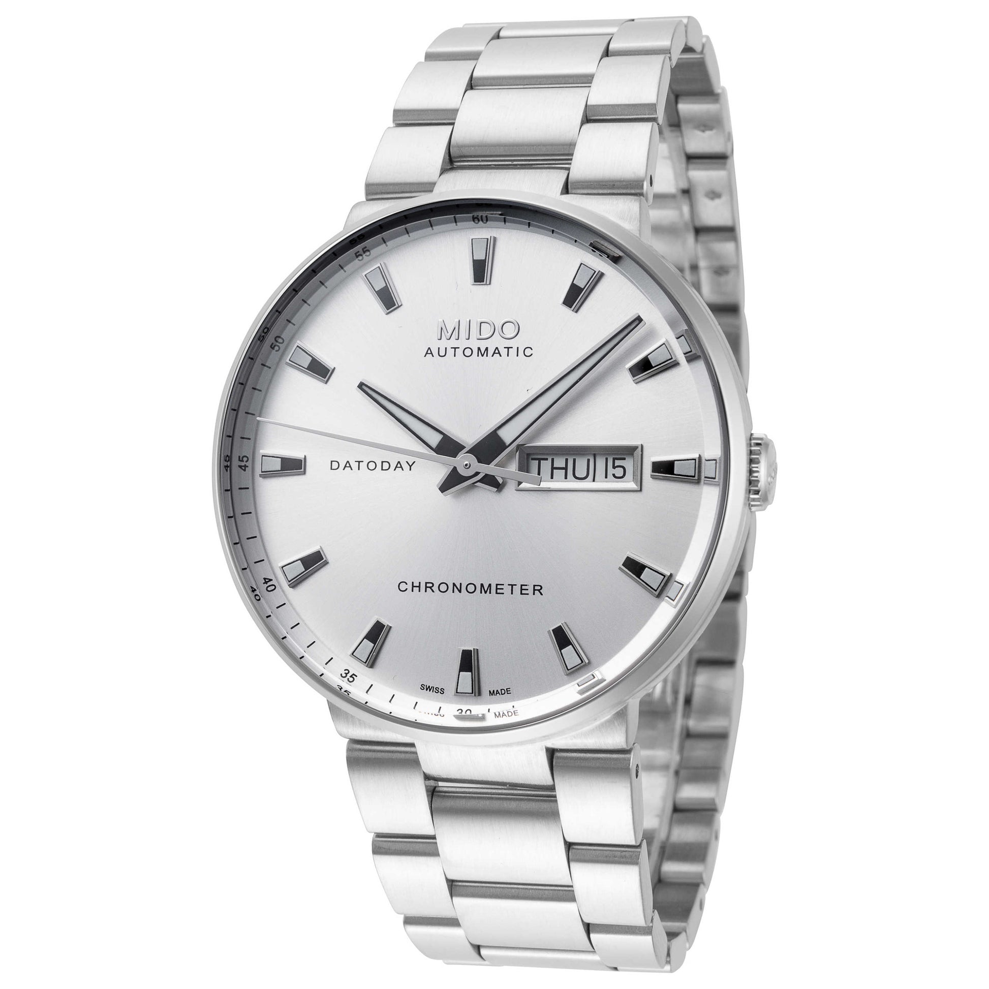 Front view of Mido Commander II Men's Automatic Watch M0144311103100
