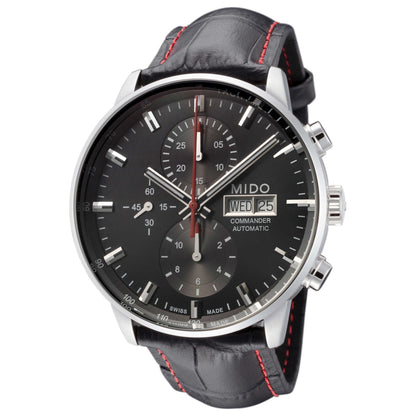 Front view of Mido Commander II Men's Automatic Watch M0164141605100