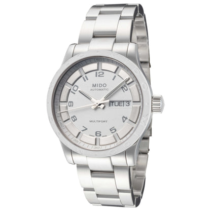 Front view of Mido Multifort II Rubber Bezel Men's Automatic Watch M0188301101200