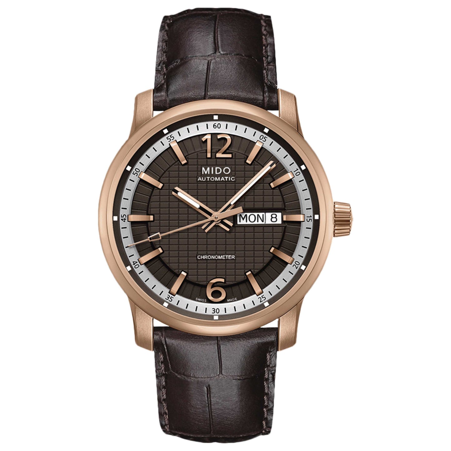 Front view of Mido Great Wall Men's Automatic Watch M0196313629700
