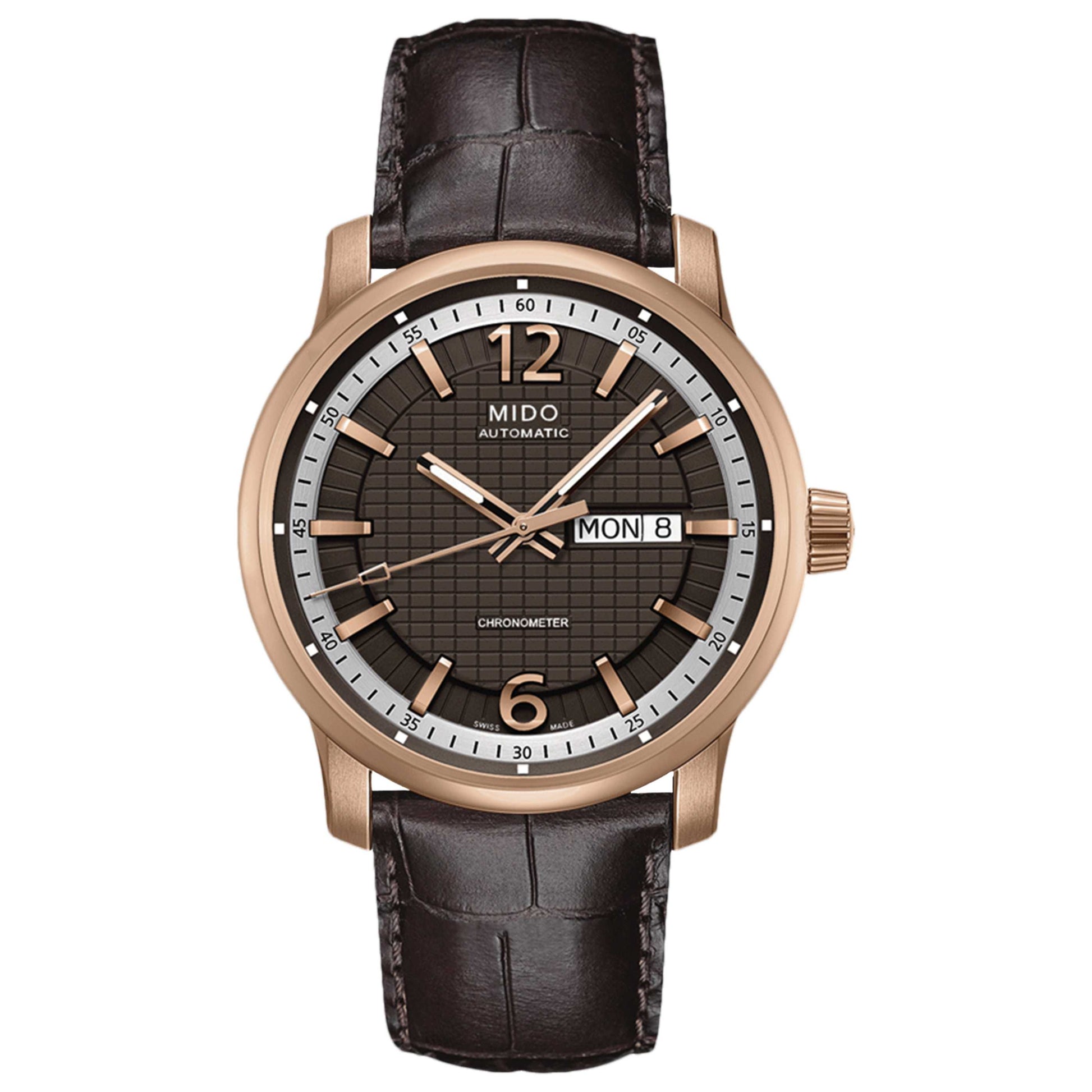 Front view of Mido Great Wall Men's Automatic Watch M0196313629700