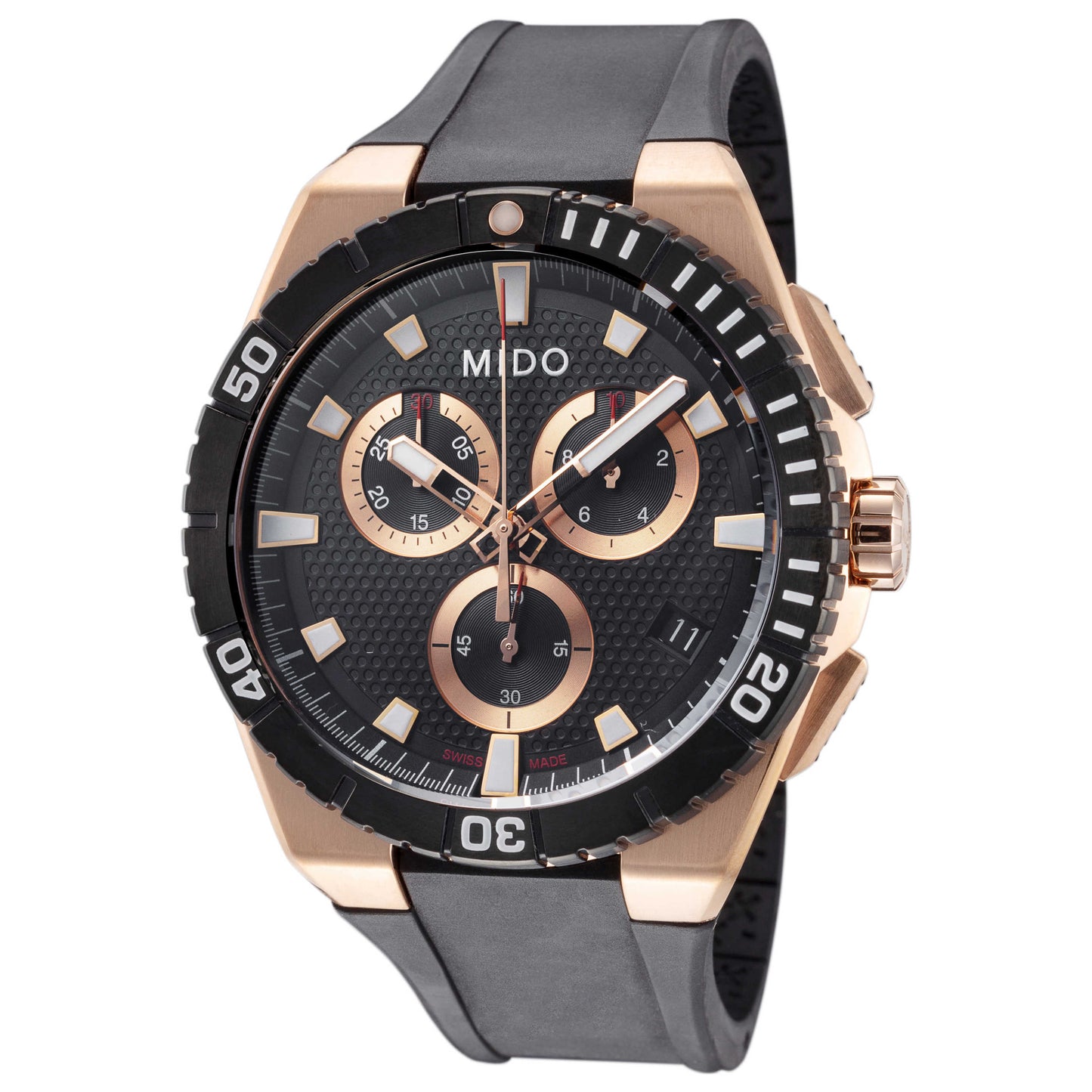Front view of Mido Ocean Star Men's Quartz Watch M0234173705100