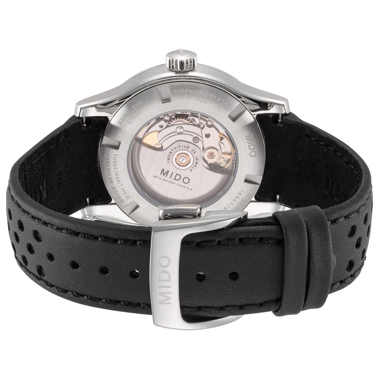 Back view of Mido Multifort Men's Automatic Watch M0254071606100