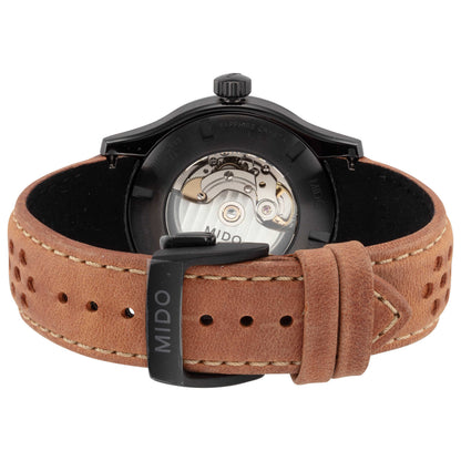 Back view of Mido Multifort Men's Automatic Watch M0254073606110