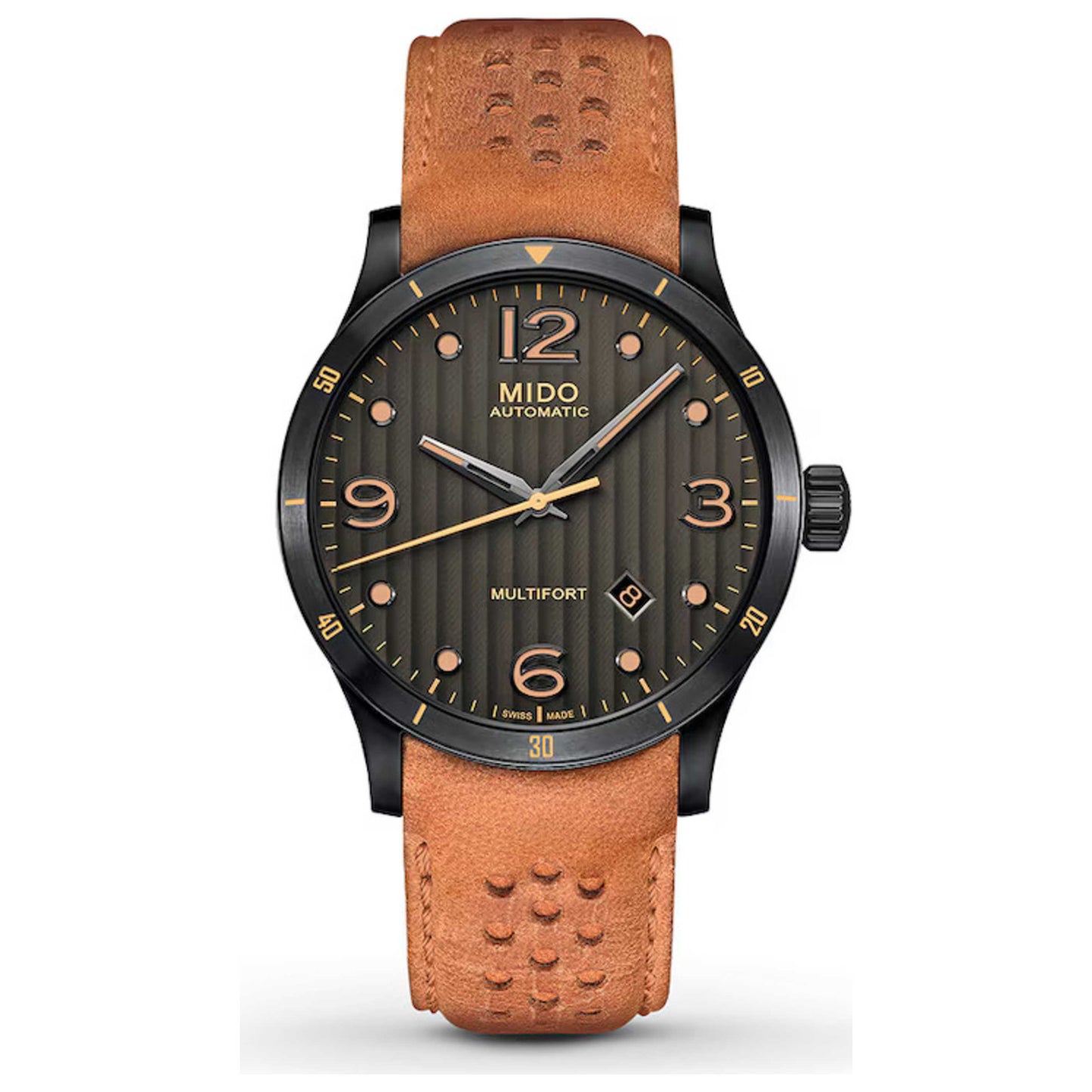 Front view of Mido Multifort Men's Automatic Watch M0254073606110