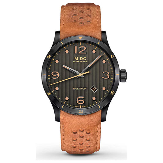 Front view of Mido Multifort Men's Automatic Watch M0254073606110