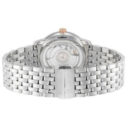 Back view of Mido Baroncelli III Heritage Women's Automatic Watch M0272072101000
