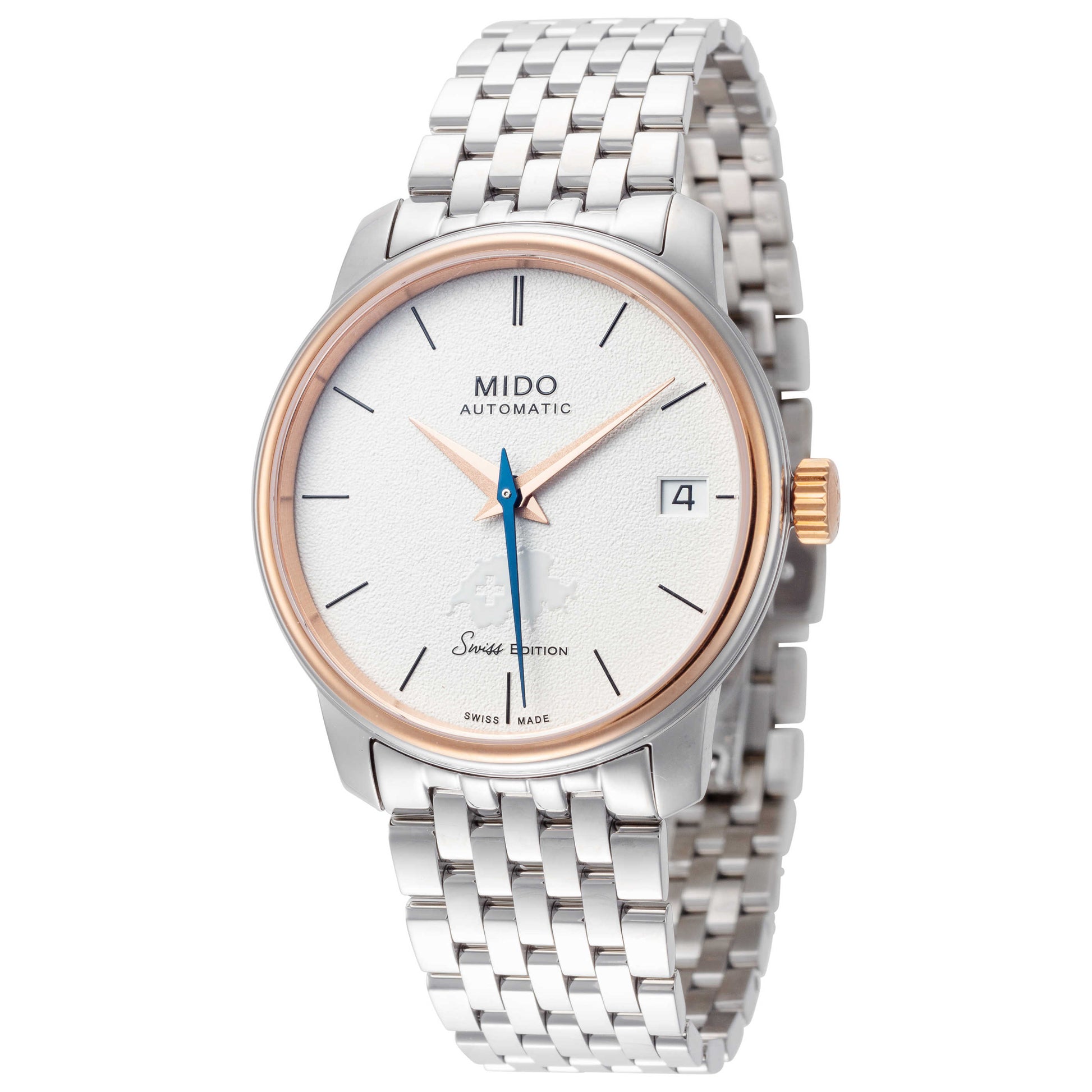 Front view of Mido Baroncelli III Heritage Women's Automatic Watch M0272072101000