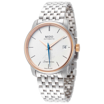 Front view of Mido Baroncelli III Heritage Women's Automatic Watch M0272072101000